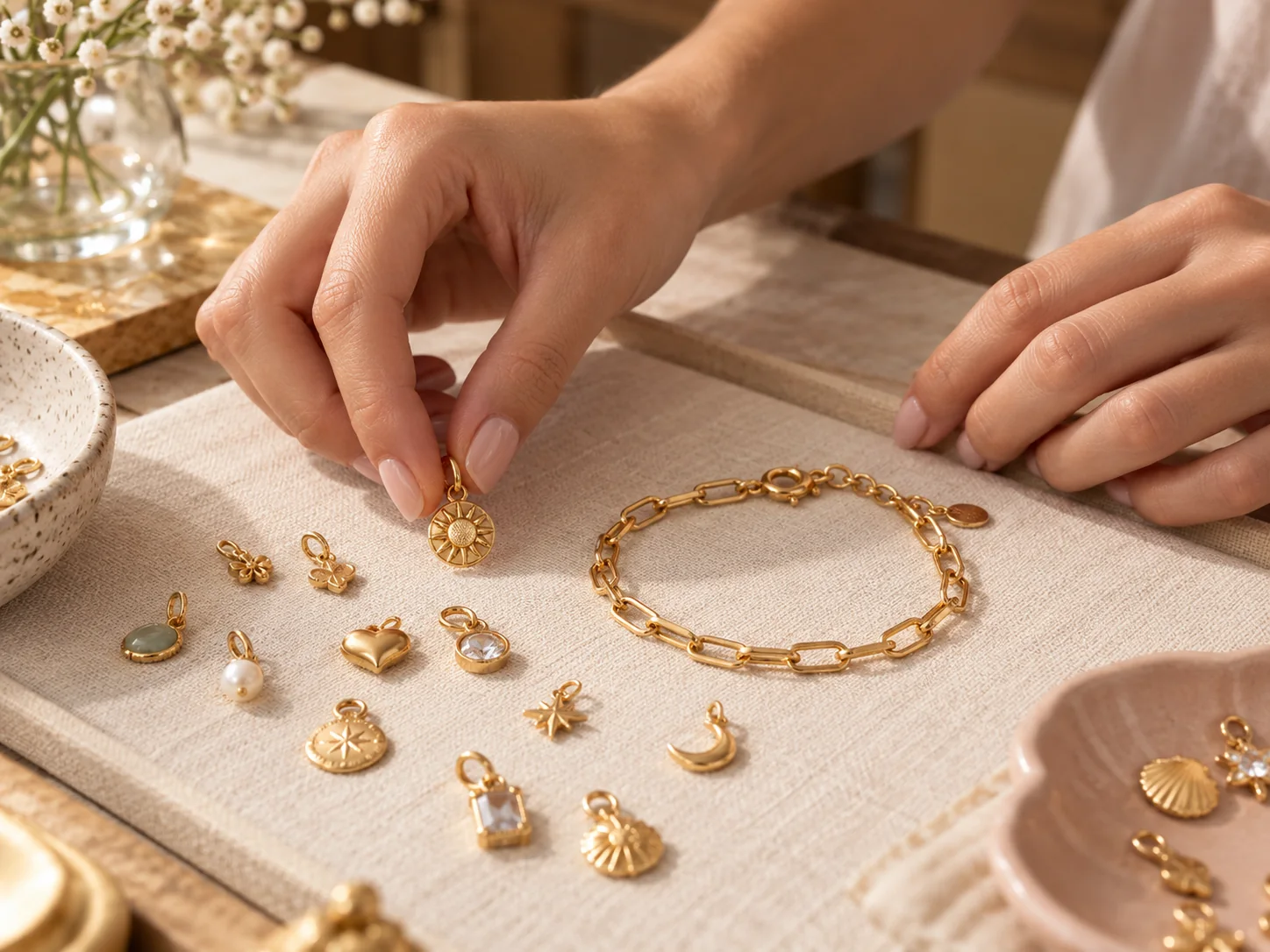 A collection of meaningful charms
